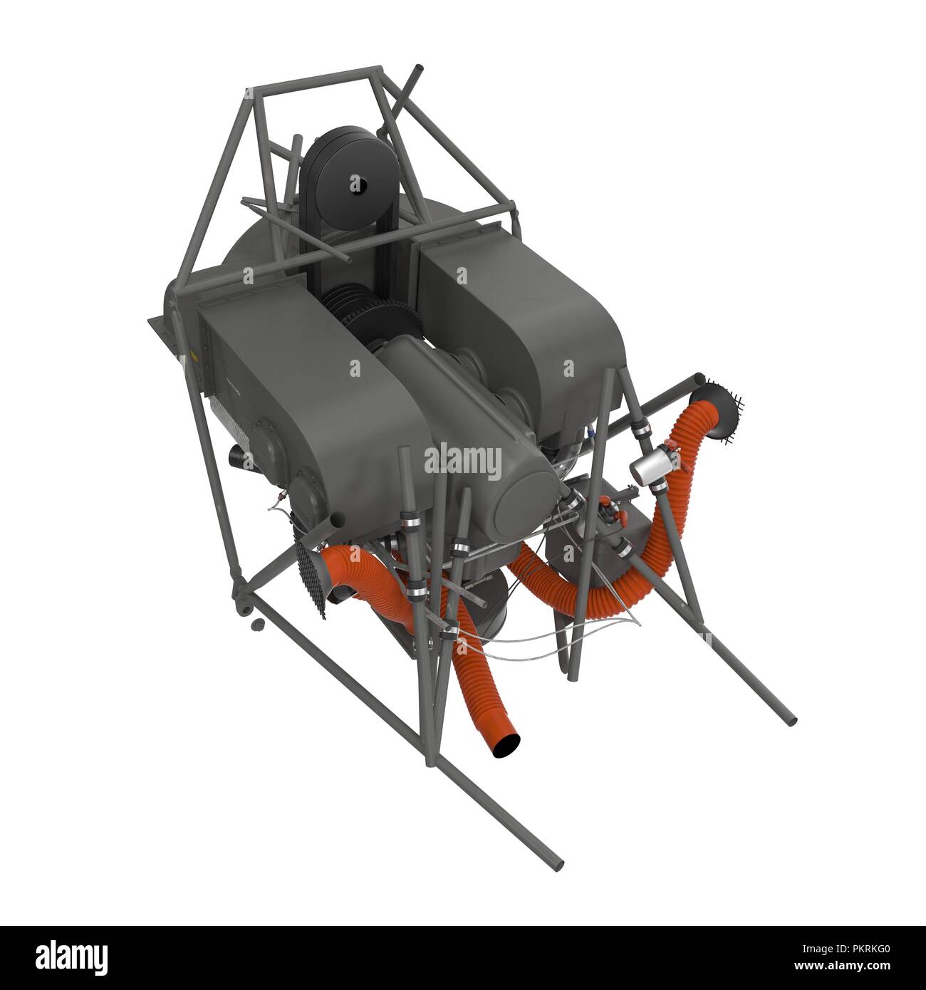 Light Helicopter Engine on white. 3D illustration Stock Photo Alamy