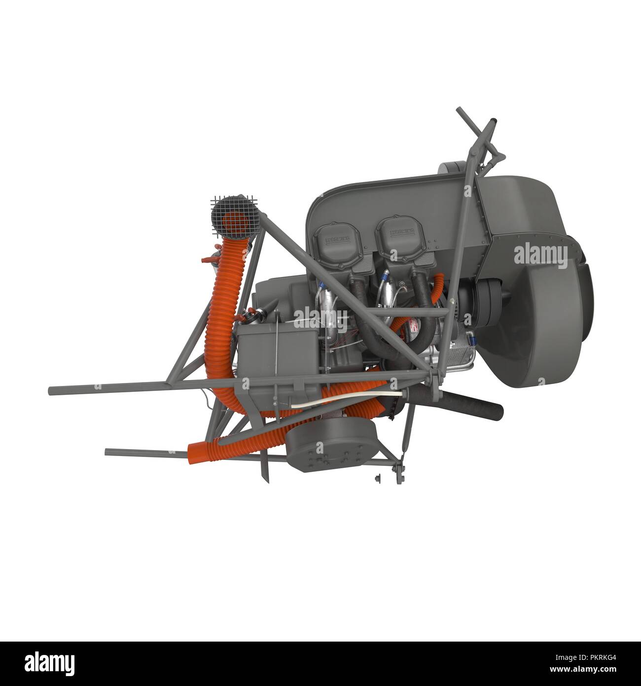 Vintage helicopter detail Cut Out Stock Images & Pictures Alamy