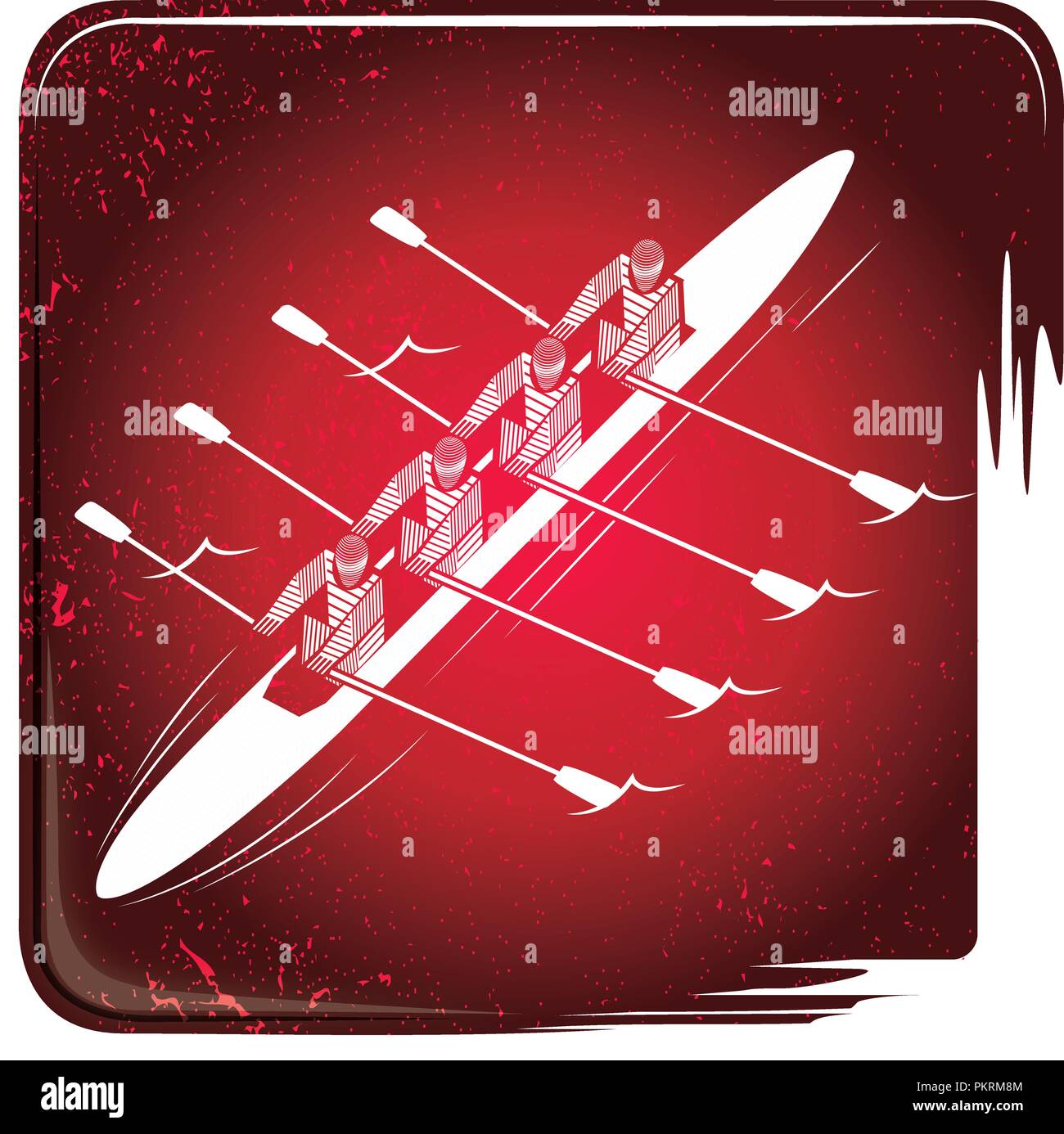 Rowing boat four Stock Vector Images - Alamy
