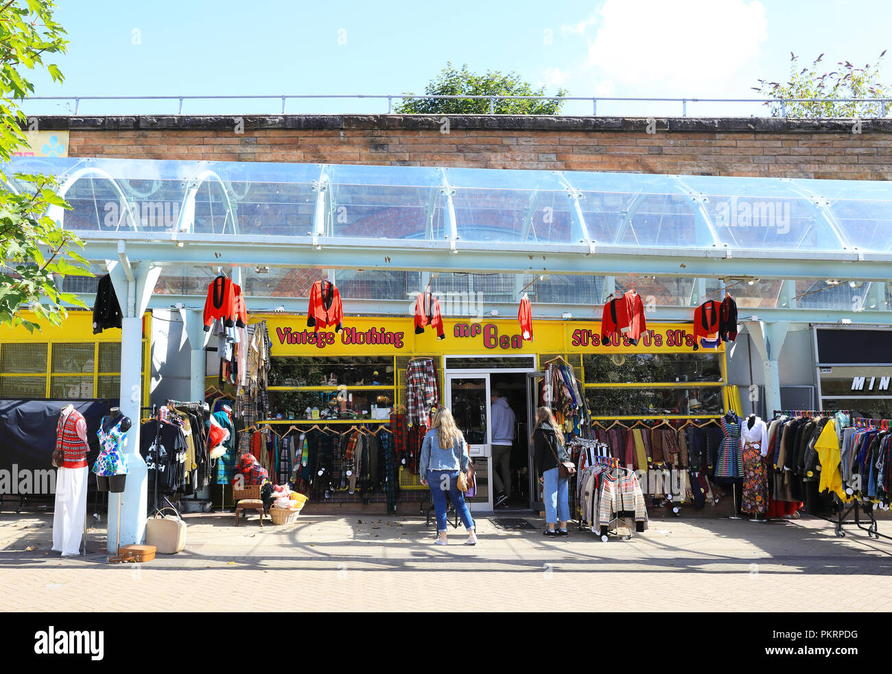 Mr Ben's Vintage clothing store, on Kings Court, below the railway line