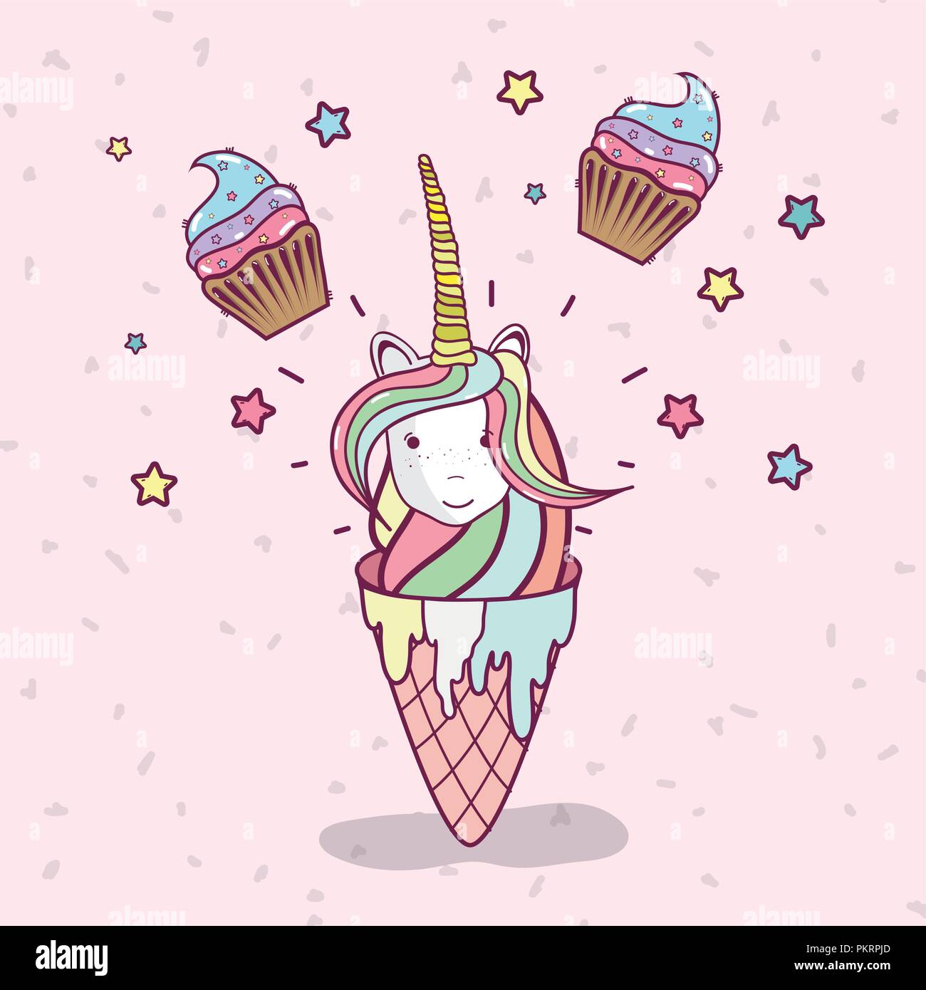 birthday, party, unicorn, party cartoons Stock Vector Image & Art - Alamy