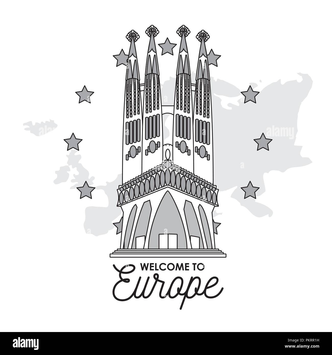 Welcome To Europe Stock Vector Image Art Alamy