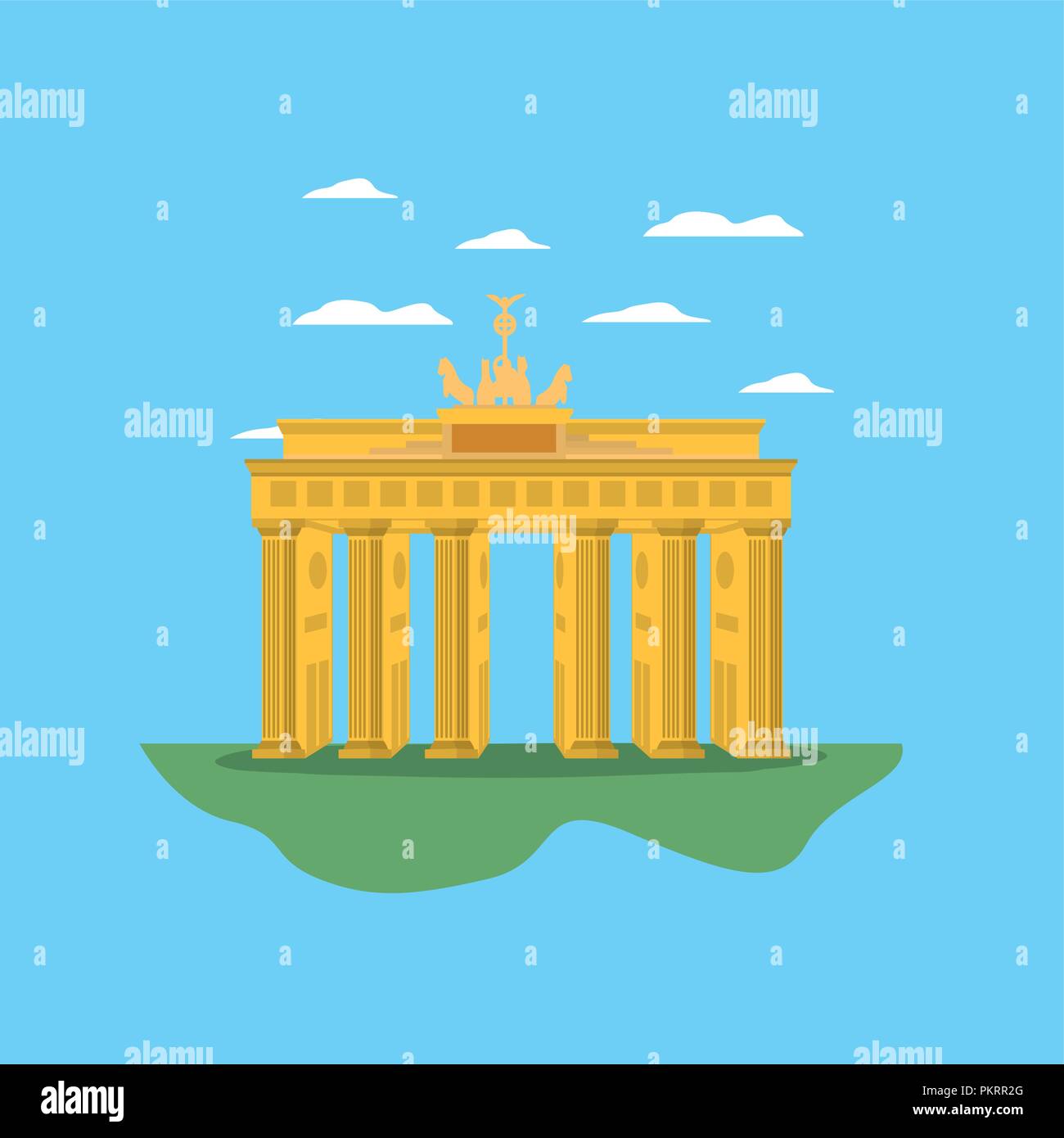 Europe monuments scenery Stock Vector Image & Art - Alamy