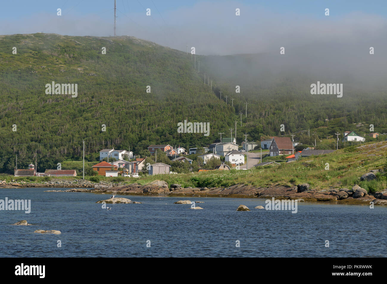 St. Anthony's Harbour and village from Moore's Drive in St. Anthony