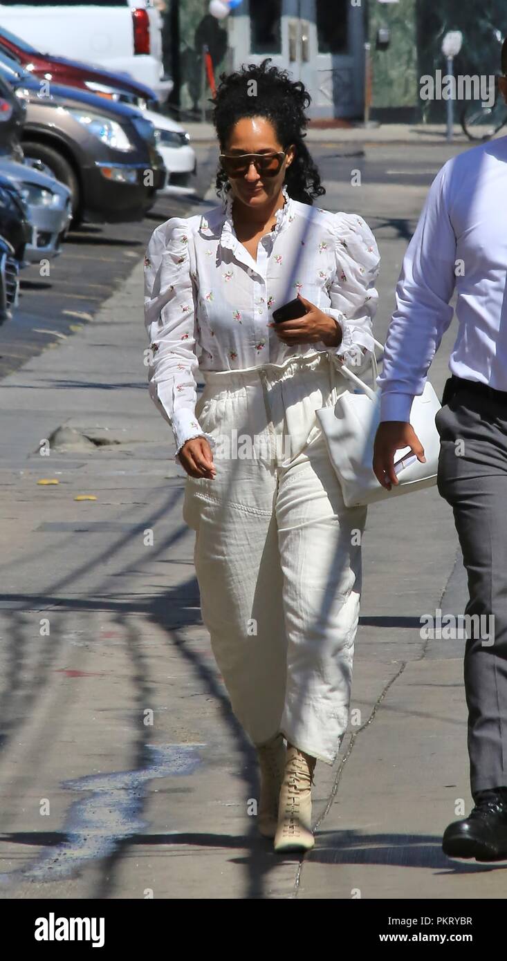 Tracee Ellis Ross arrives at ABC Studios for an appearance on 'Jimmy