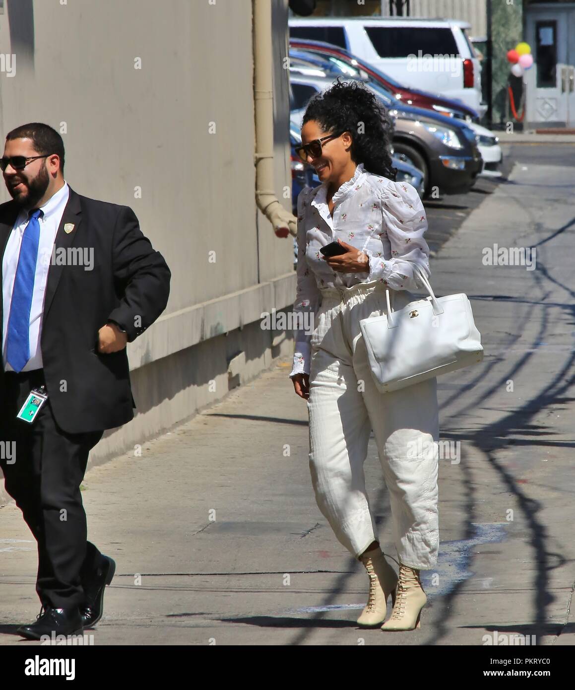 Tracee Ellis Ross arrives at ABC Studios for an appearance on 'Jimmy