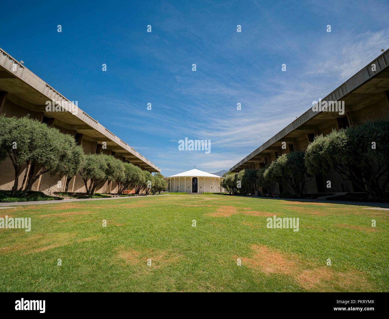 Los Angeles, JUL 21: Exterior view of the Beckman Auditorium in Caltech on JUL 21, 2018 at Los Angeles, California Stock Photo