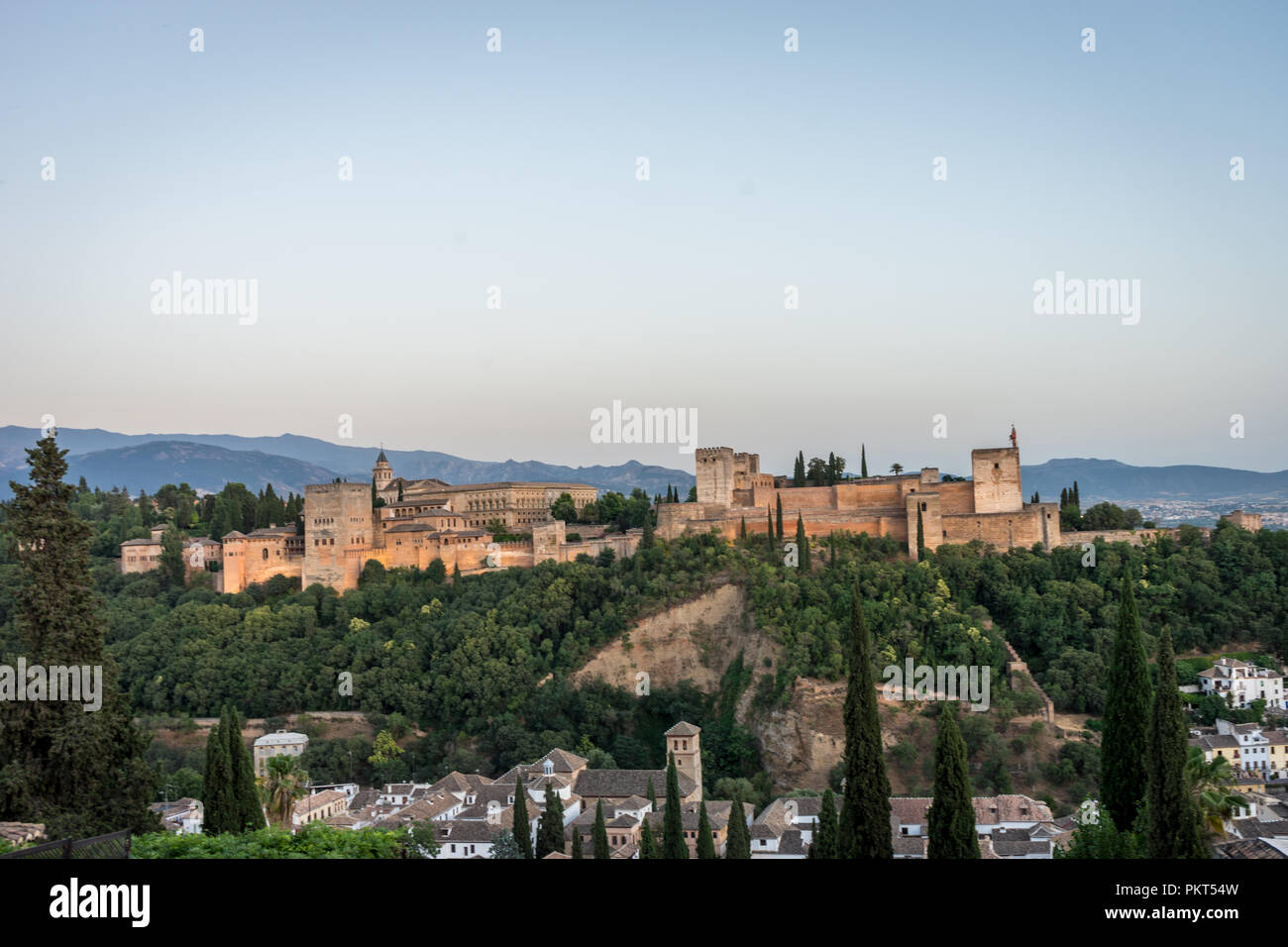 The magnificient Alhambra of Granada, Spain. Alhambra fortress at