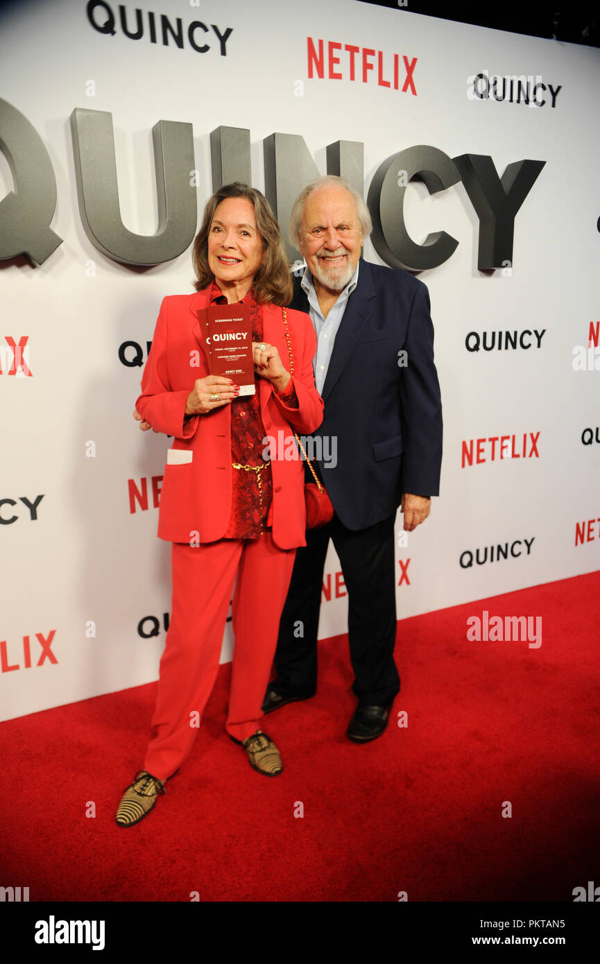 Los Angeles, USA. 31st Dec, 2008. Jolene Brand and George Schlatter attend Netflix's 'Quincy' Los Angeles premiere at Linwood Dunn Theater on September 14, 2018 in Los Angeles, California Credit: The Photo Access/Alamy Live News Stock Photo