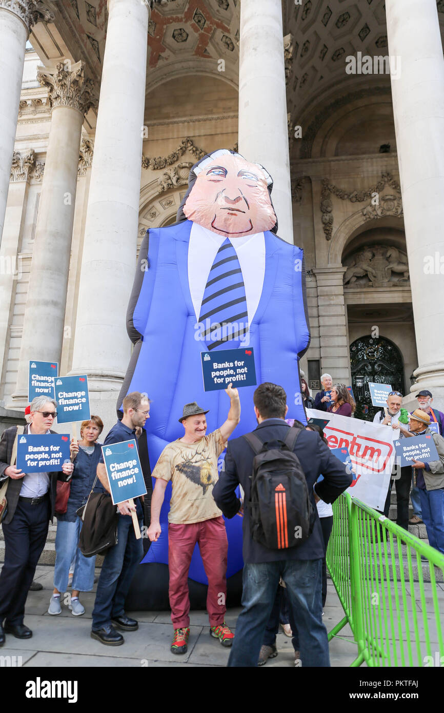 London Uk 15th Sept 2018 Ten Years Since The Collapse Of