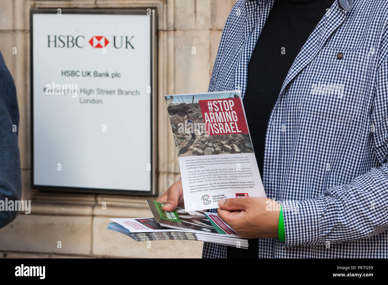 London Uk 15th September 2018 Activists From Palestine