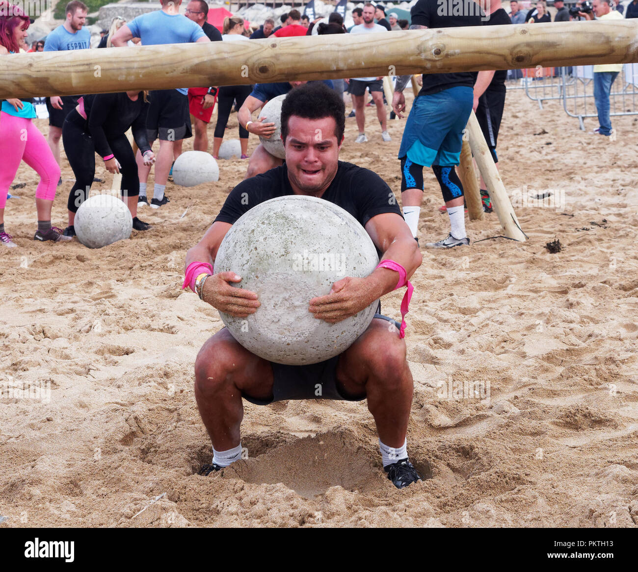Amateur fitness lady lifts weight hires stock photography and images
