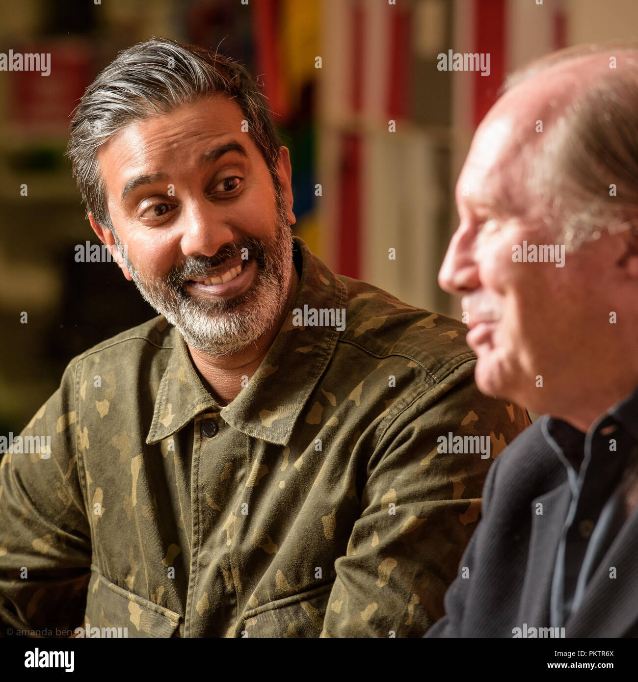 William Boyd and Nihal Arthanayake Stock Photo