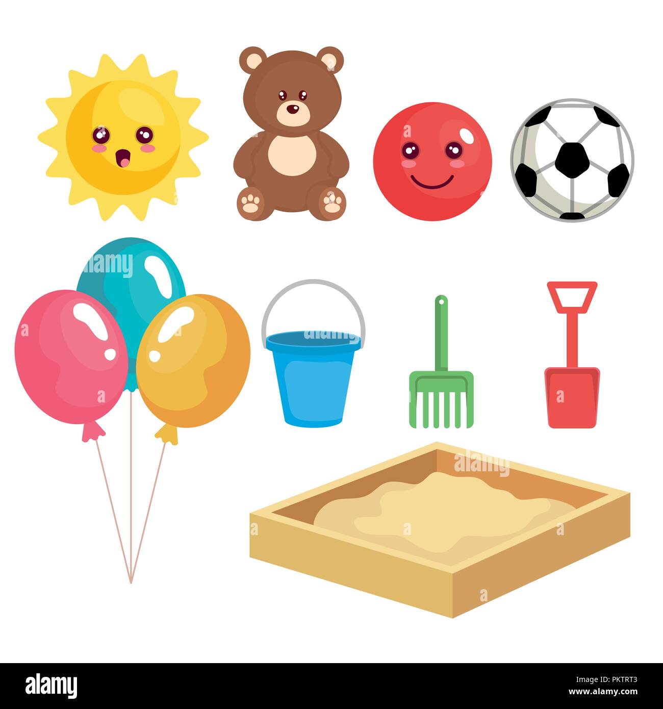 group of toys set collection Stock Vector Image & Art Alamy