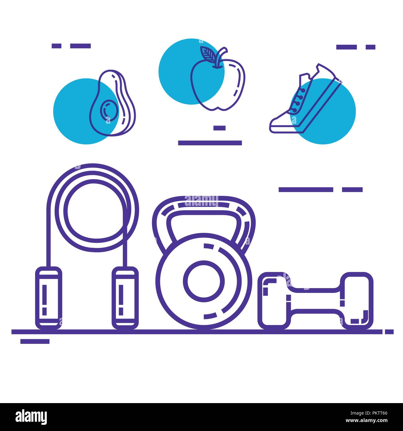 healthy and fitness lifestyle set icons Stock Vector Image & Art - Alamy