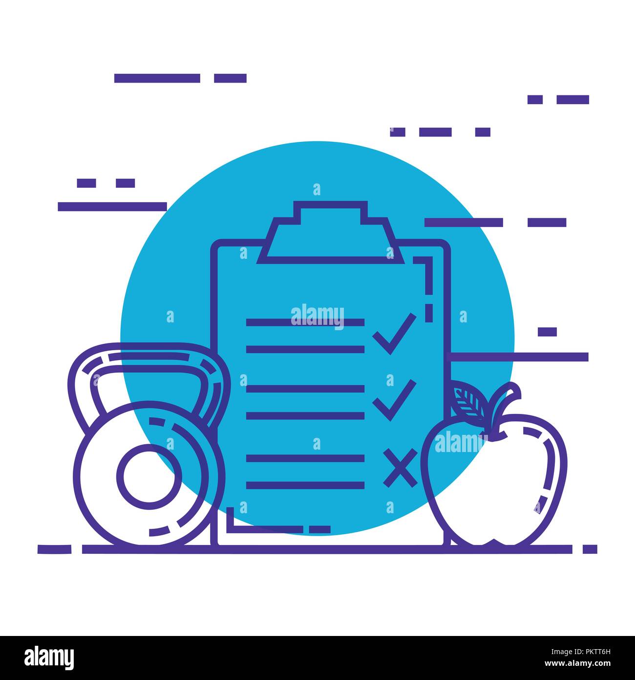 healthy and fitness lifestyle set icons Stock Vector Image & Art - Alamy