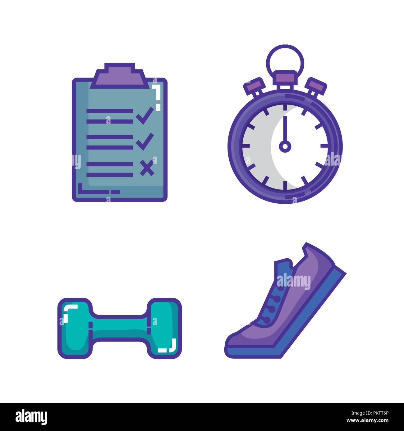 healthy and fitness lifestyle set icons Stock Vector Image & Art - Alamy