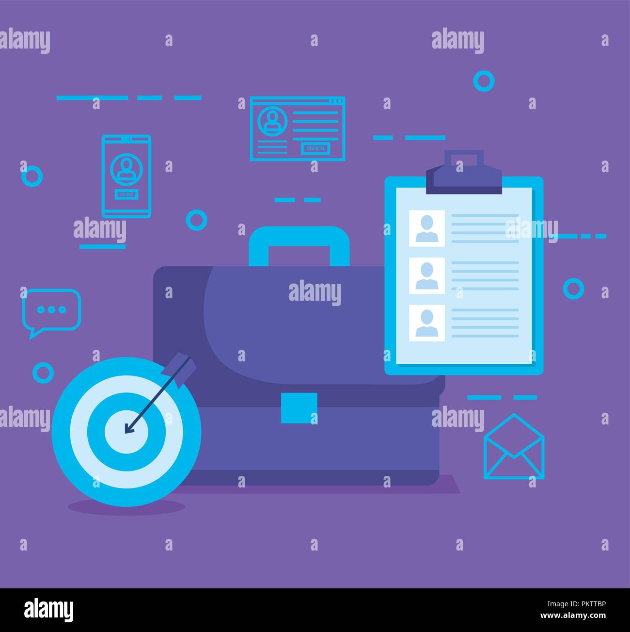 social media marketing set icons Stock Vector Image & Art - Alamy