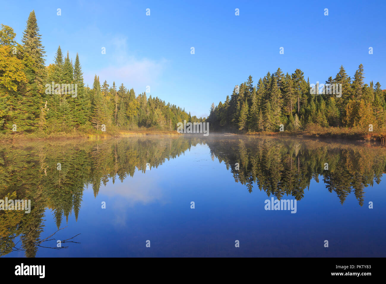 Water reflection in the lake, Lac Lajoie, Mont Tremblant National Park