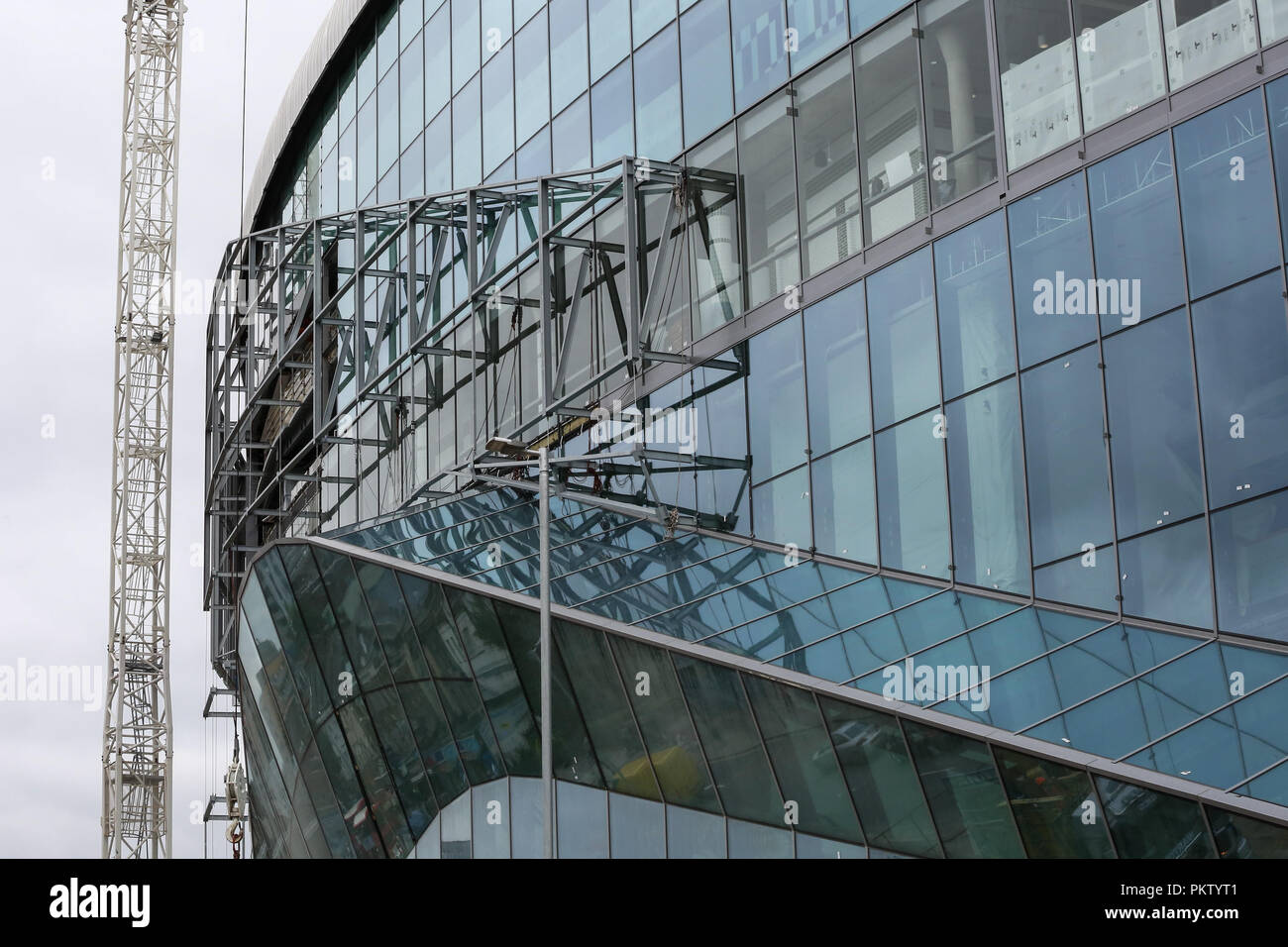Tottenham Archdaily A general view of the ongoing construction of Tottenham Hotspur's new ...