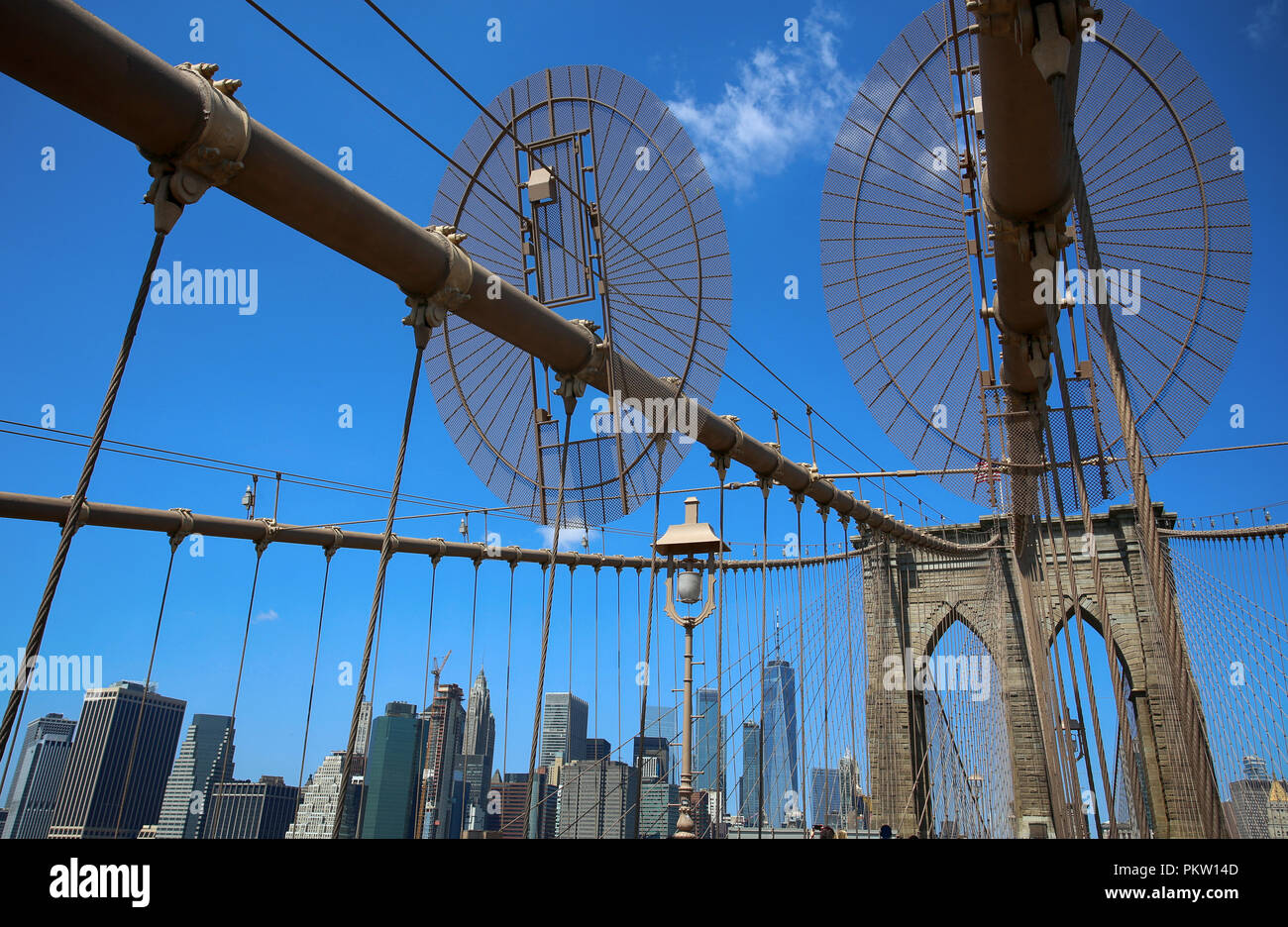 The Brooklyn bridge in New York City, USA Stock Photo Alamy