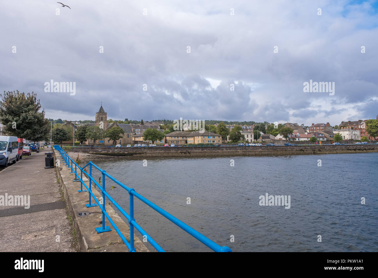 The Greenock Esplanade looking south west to the residential properties