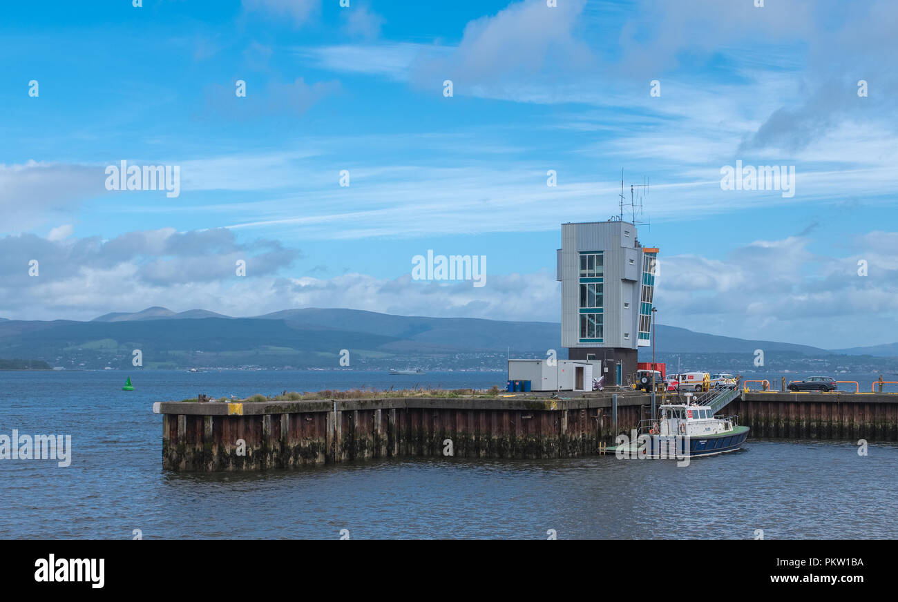 Greenock, Scotland, UK September 13, 2018 The Greenock Esplanade