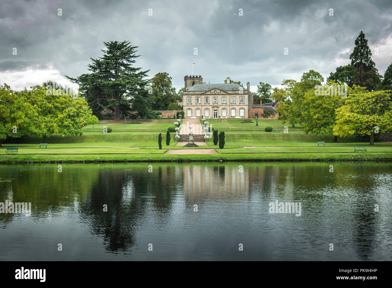 Melbourne Hall & Gardens, Derbyshire, UK. A stately home and 18th