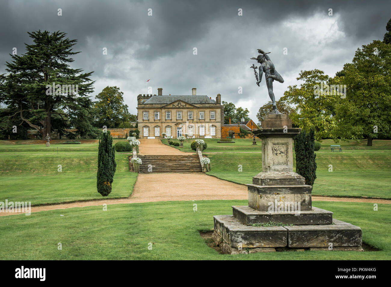 Melbourne Hall & Gardens, Derbyshire, UK. A stately home and 18th