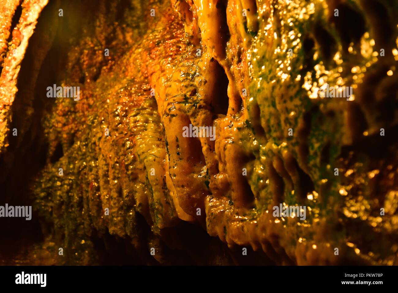 Blue John Cavern, Peak District. Stock Photo