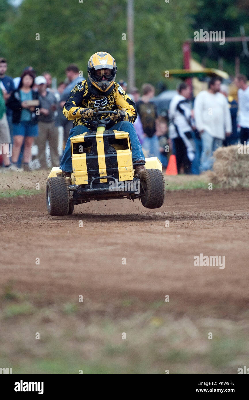Lawn mower races at the 56th Annual Clarke County Fair. August 13, 2010