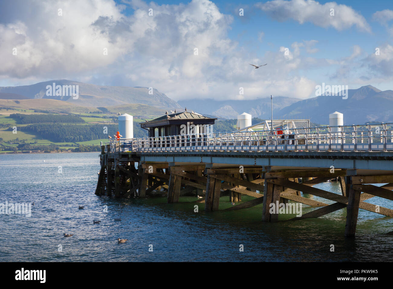 The pier, Beaumaris, Anglesey, Wales UK Stock Photo Alamy