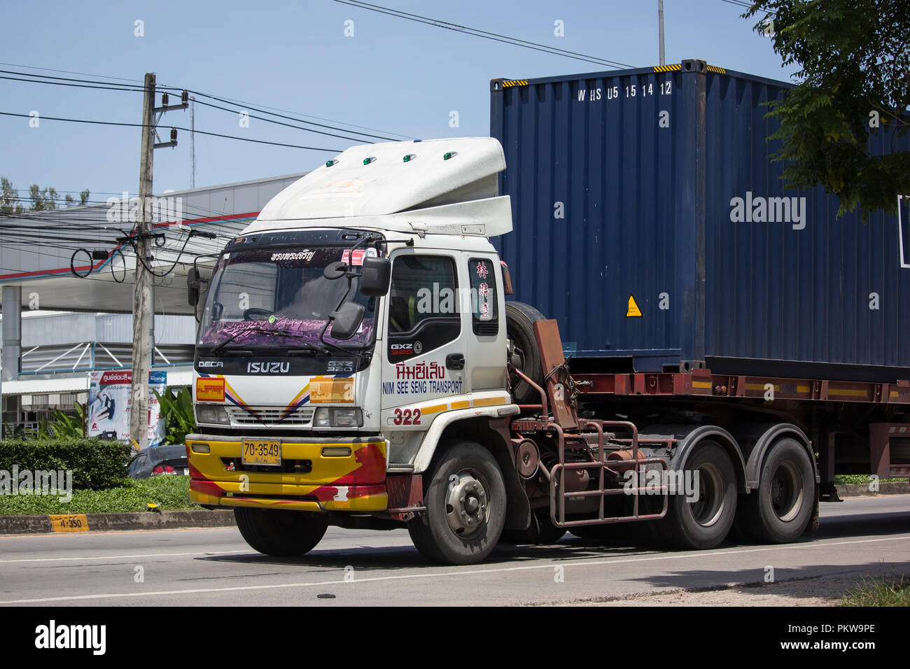 Chiangmai, Thailand September 11 2018 Truck of Nim See Seng