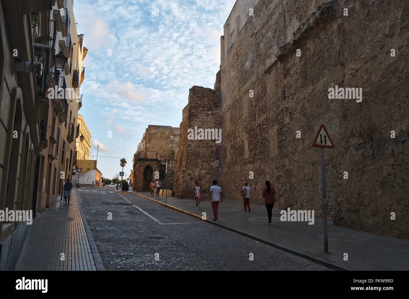 Cadiz Street Scene. Andalusia, Spain Stock Photo