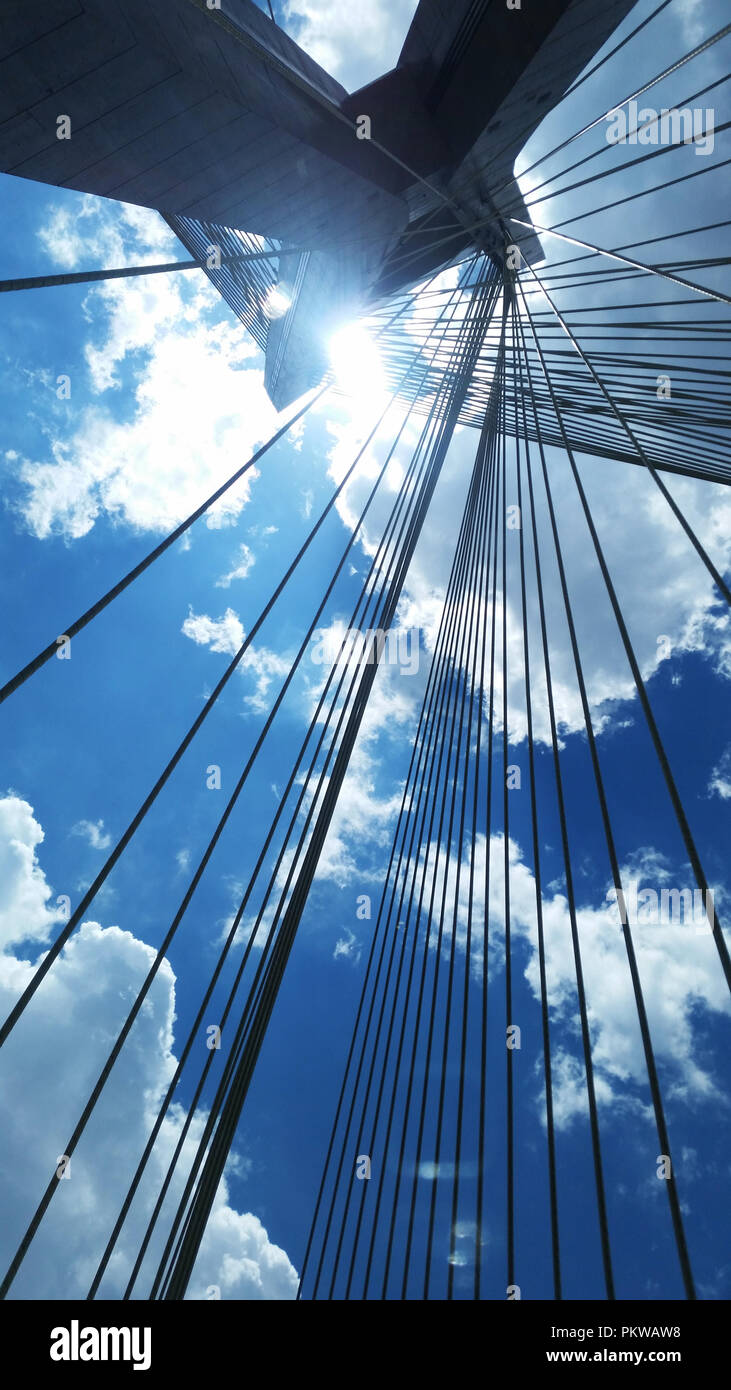 Cablestayed bridge in the world Stock Photo Alamy