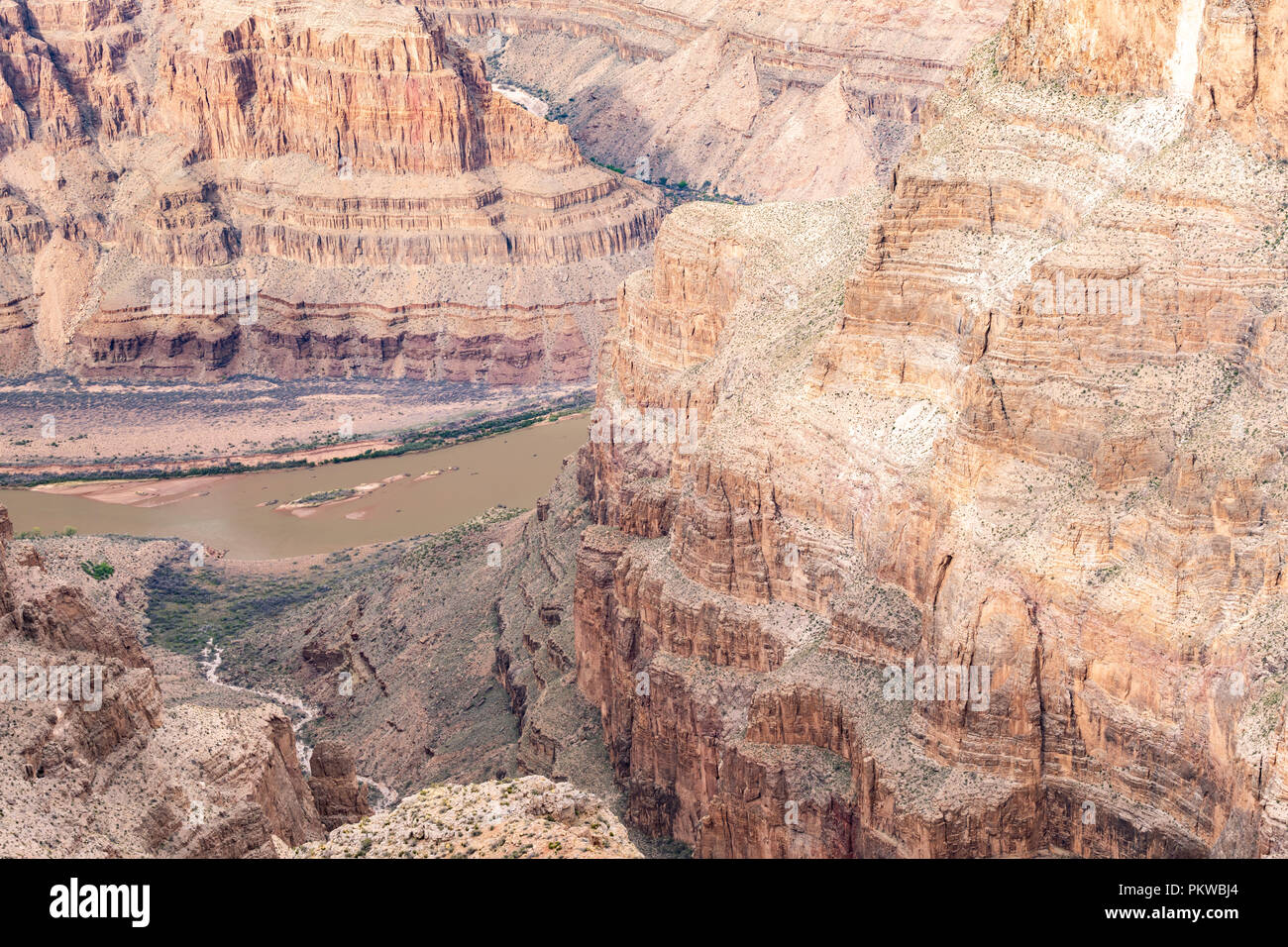 West rim of Grand Canyon in Arizona USA Stock Photo Alamy