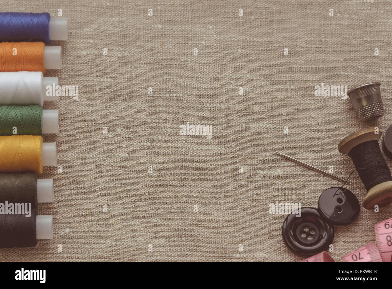 Thread Composition composition of seamstress, tailor, sewing thread and for knitting, copy ...