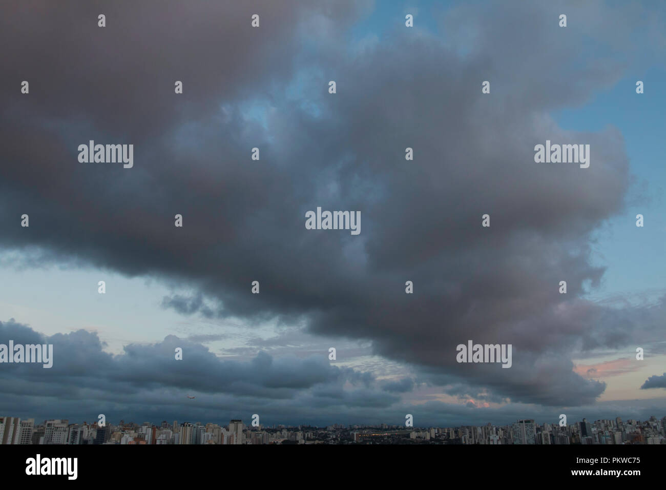 Abstract background of dark stormy sky Stock Photo - Alamy