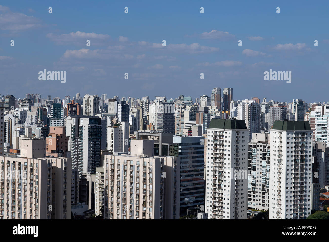 Large buildings in the big city. Sao Paulo state, Brazil in South America. Stock Photo
