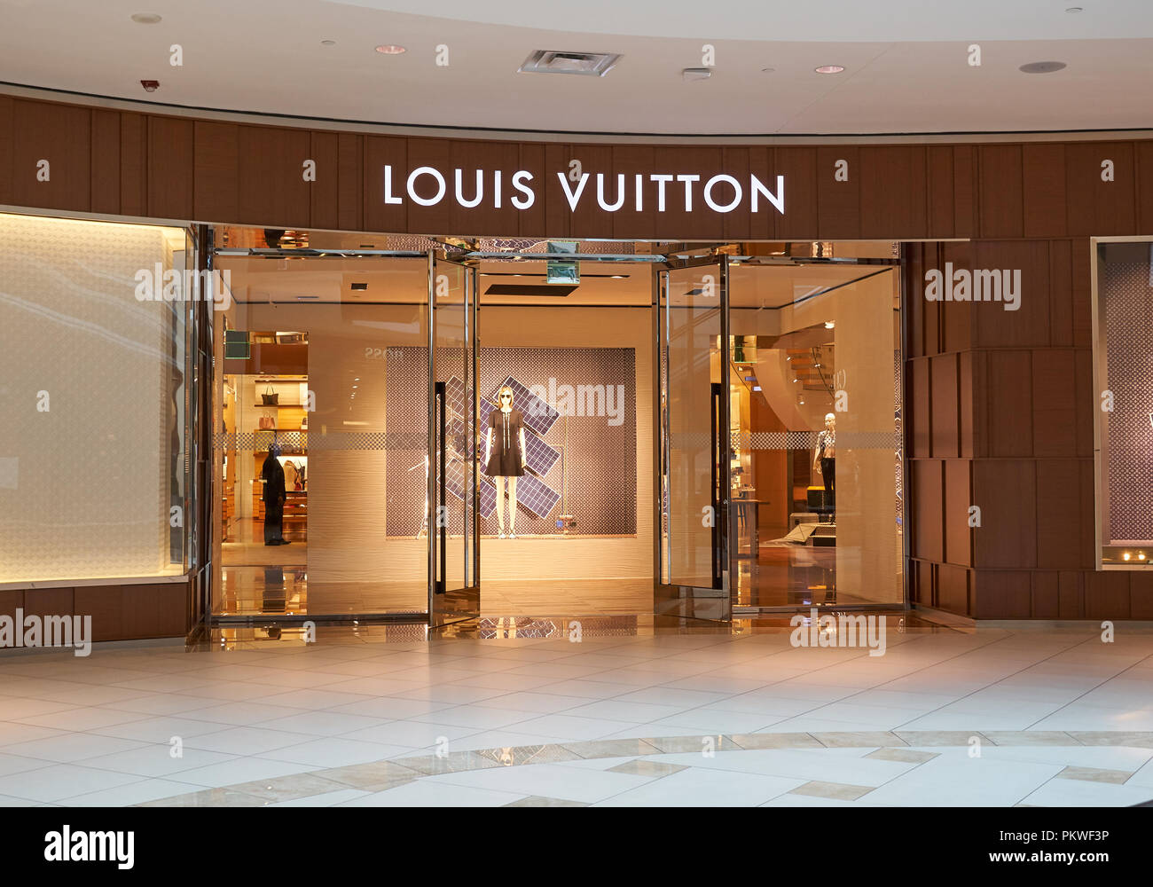 AVENTURA, USA - AUGUST 23, 2018: Louis Vuitton famous boutique in