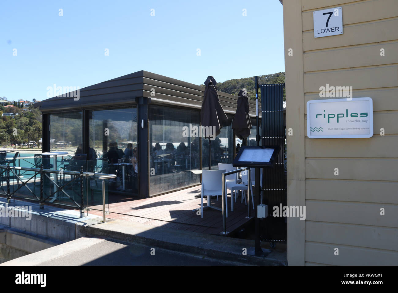 Ripples Chowder Bay, Mosman on Sydney’s lower north shore Stock Photo