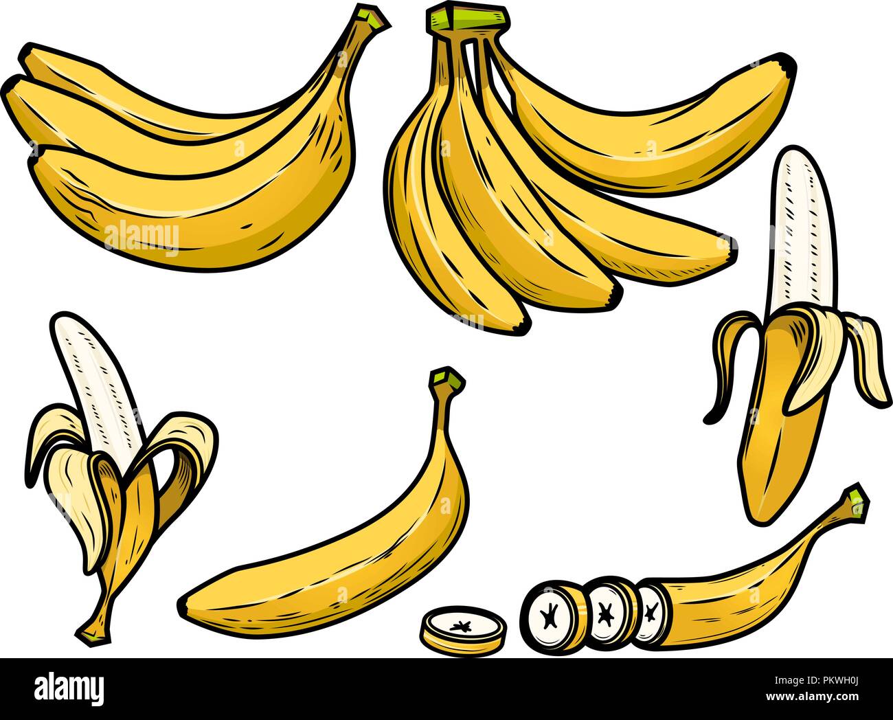 Banana peel cartoon stock vector. Illustration of fresh - 142654942