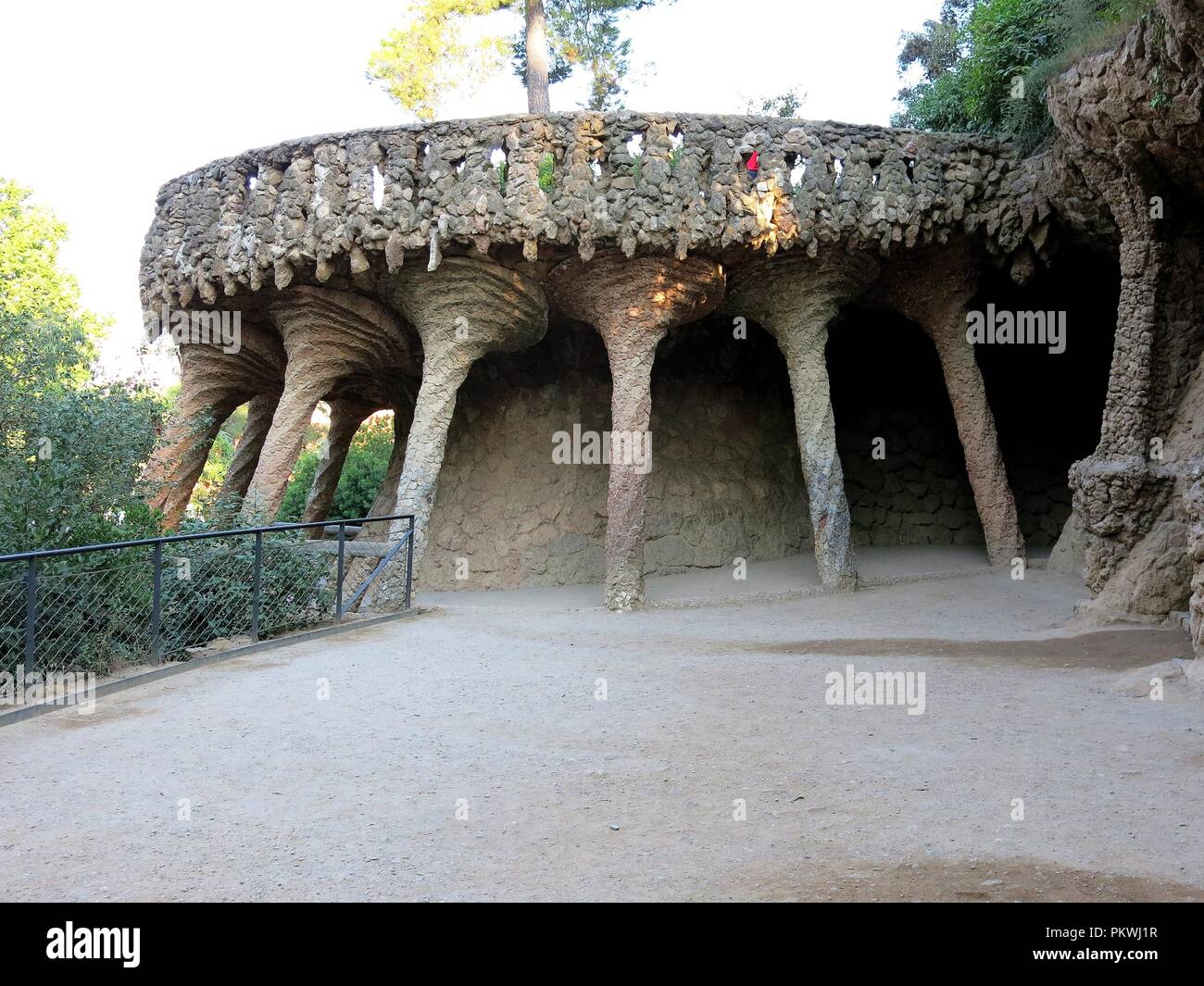 Park Güell, Gaudi's creation, Barcelona, Spain. Stock Photo