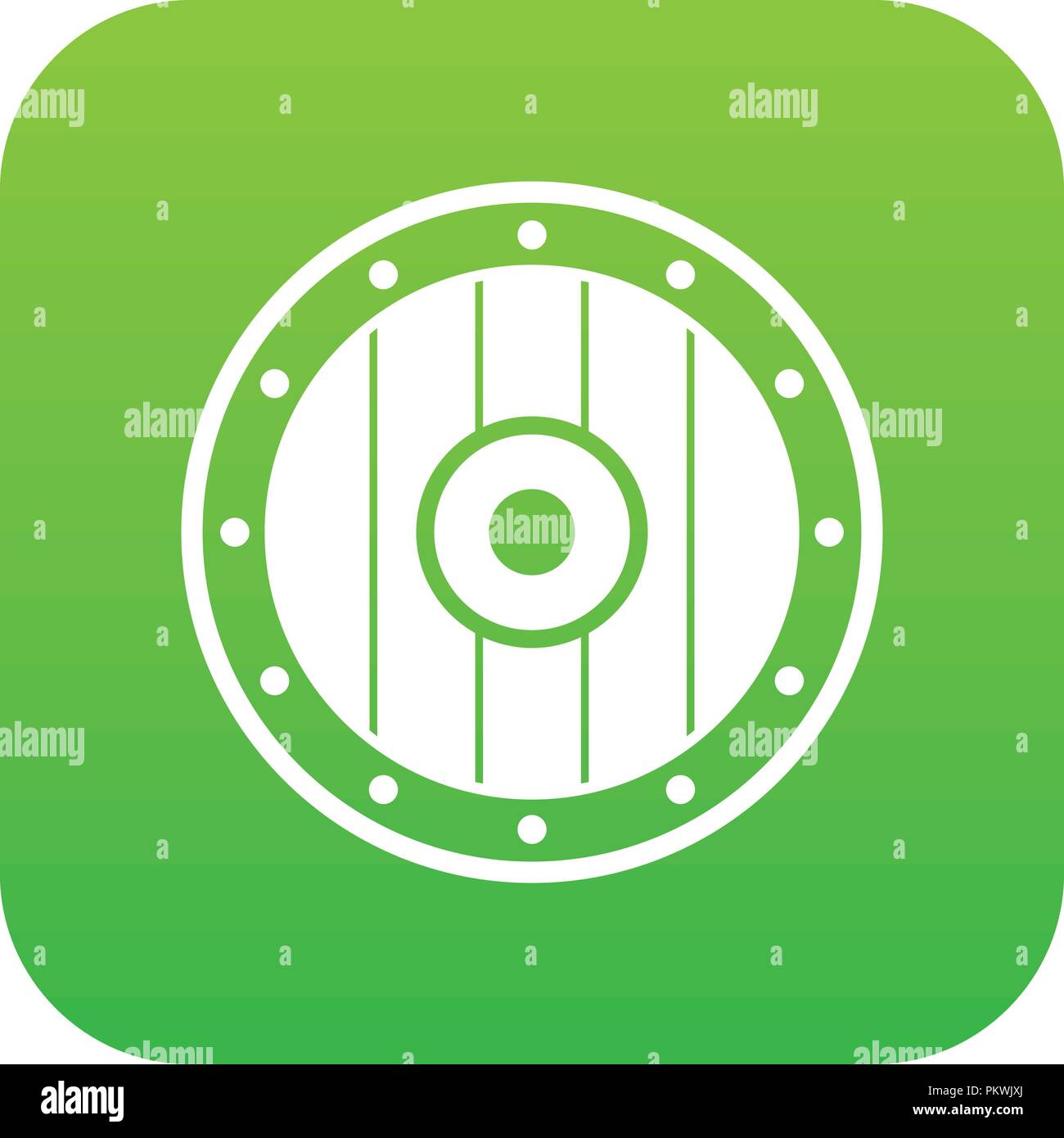 Round army shield icon digital green Stock Vector Image & Art - Alamy