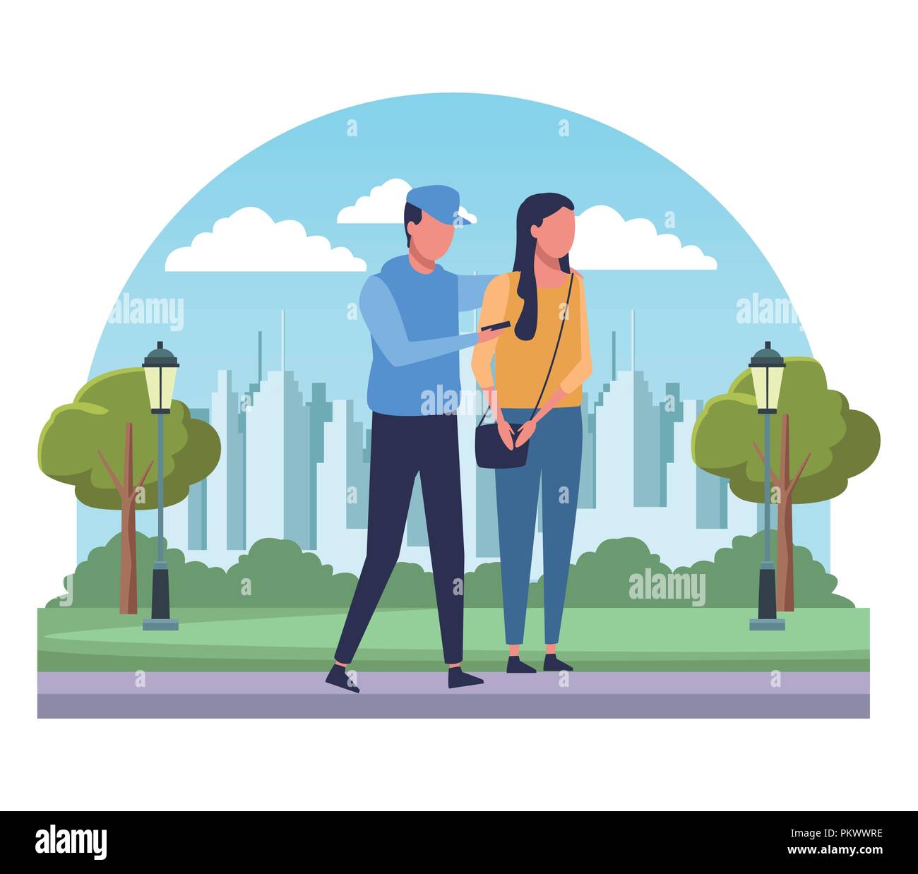 People at park cartoons Stock Vector Image & Art - Alamy