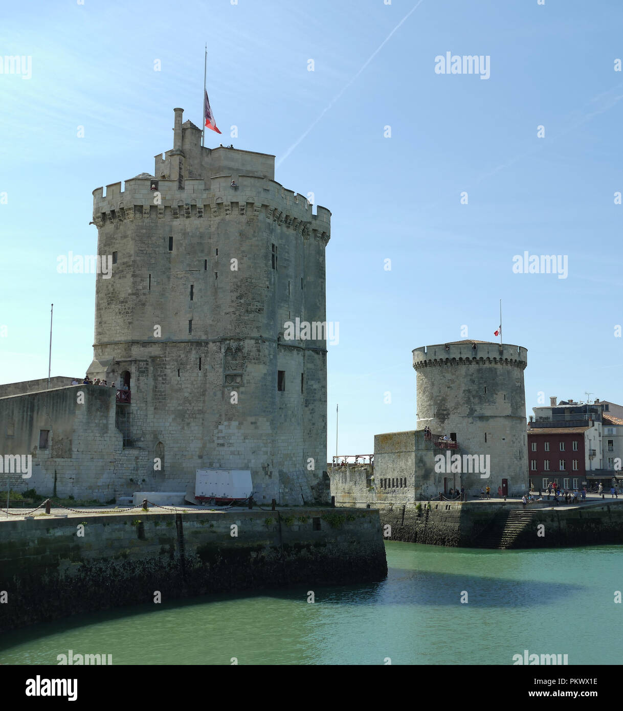 Fortifying Port La Rochelle entrance fortified port Stock Photo - Alamy