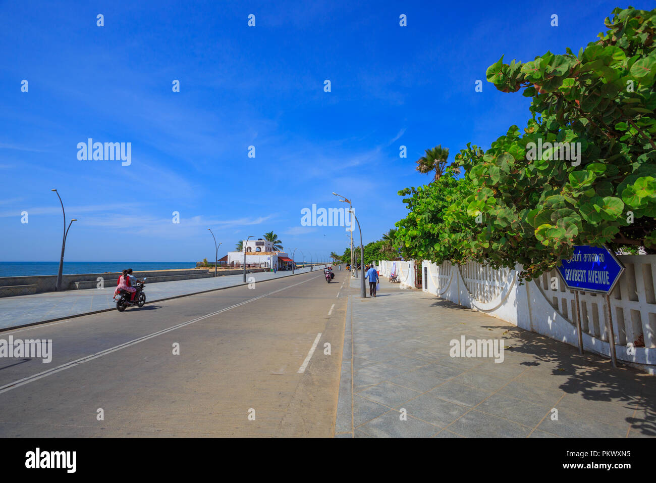 Pondicherry street hi-res stock photography and images - Alamy