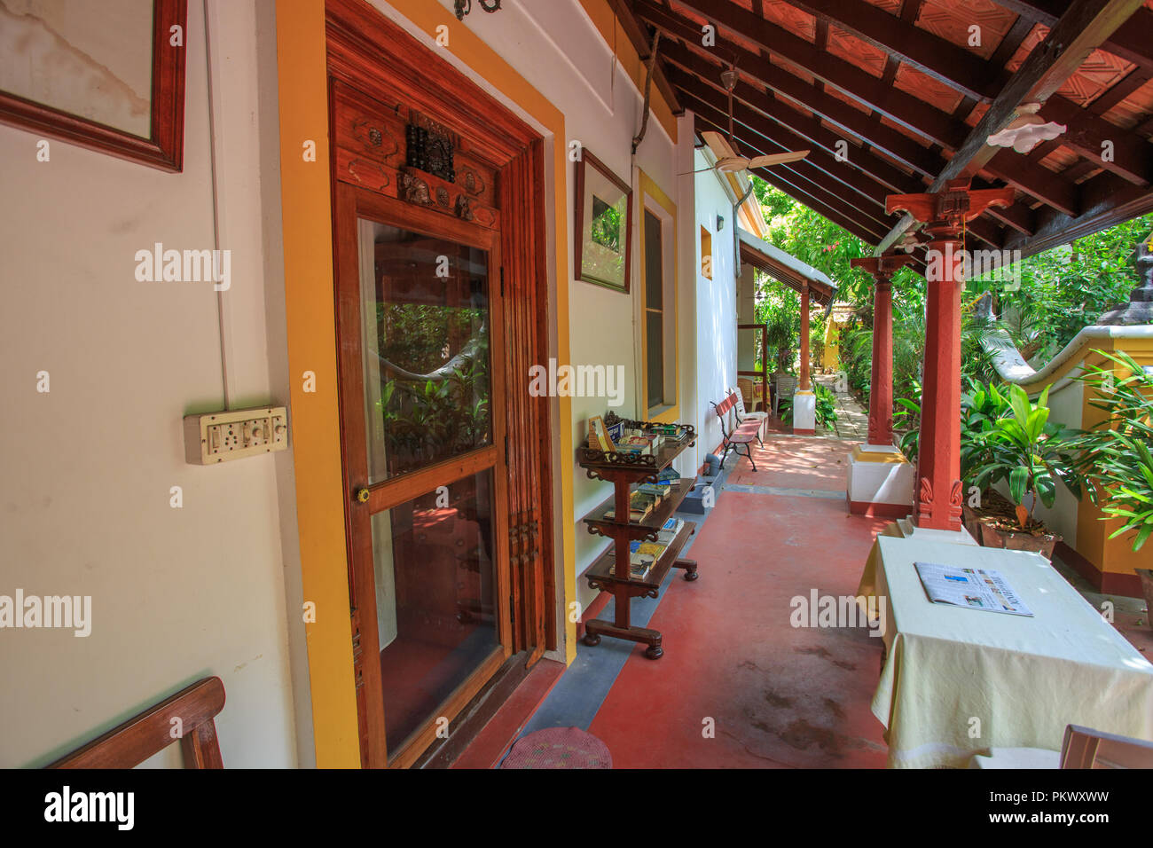 Dumas Guest House - Pondicherry (India) Stock Photo