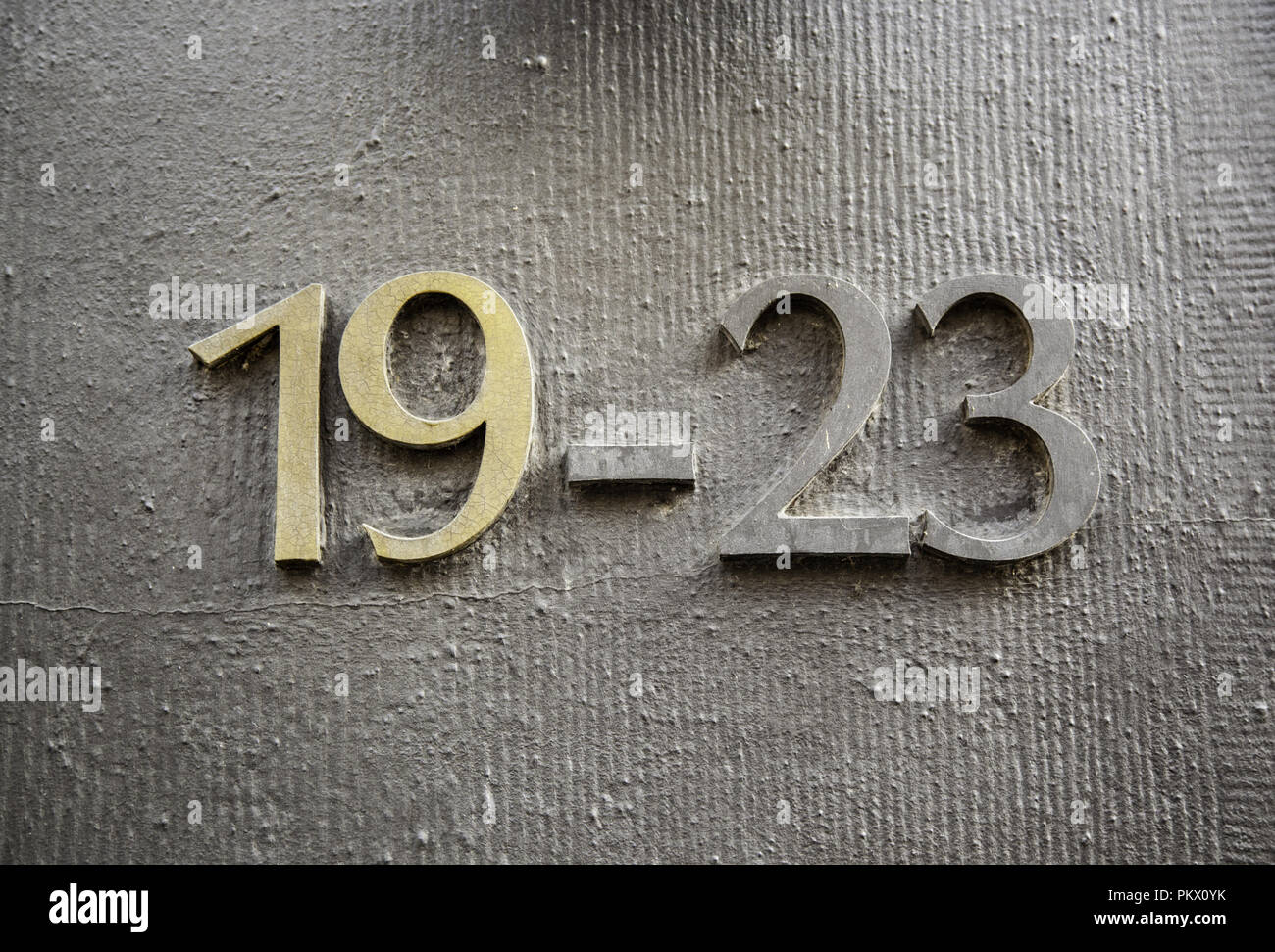 Number nineteen information, odd number, address Stock Photo - Alamy