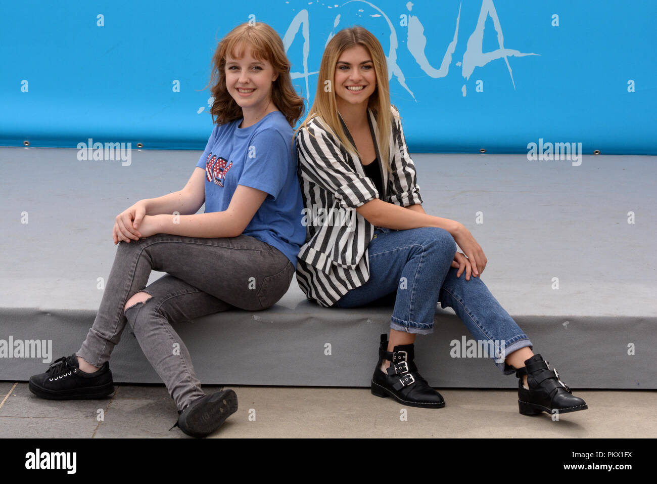 Giffoni Valle Piana Sa Italy July 22 2018 Sara And Marti 